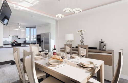 Complejo turístico Amarilla Golf Villa | Villa de vacaciones 'Karat Villa Ocean Golf' con vistas al mar, Wi-Fi y aire acondicionado