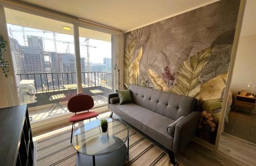Nunoa Apartamento | HOM I Nuevo Depto 2D2B Nunoa 4PAX Metro PlazaEgana NEW1014