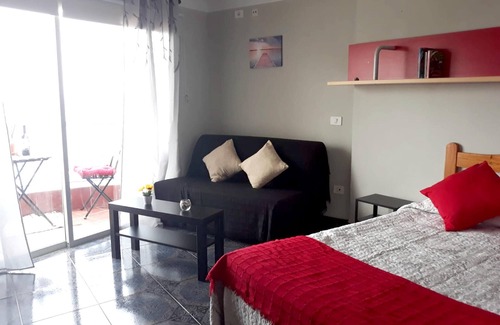 San Marcos Apartamento | Homerez - 20 m away from the beach! Beautiful studio for 2 ppl. with shared pool