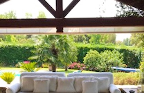 Arbonne Casa | Homerez - Casa a 3 km de la playa para 8 pers. con piscina y terraza en Arbonne