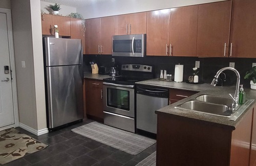 Downtown Edmonton Condominio | Homey Condo! Steps To ICE District/Rogers Place With Underground Parking
