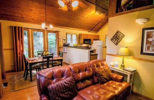 Skyland Cabina | Honeymoon cabin for 2 w/hottub 6mi to DT Asheville
