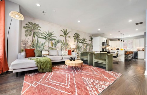 Lower Lawrenceville Casa | HostWise Stays - The Charlotte - Rooftop patio, Garage Parking, Prime Location, Large 3 Story Home