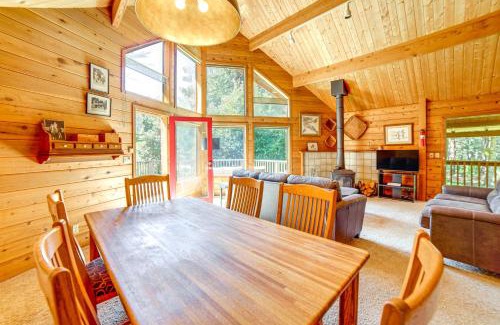 Fort Bragg Casa | Hot Tub, 1 Mi to Beach 12-Acre Fort Bragg Cabin!