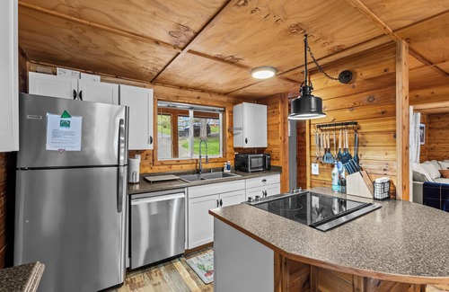 Belfair Cabina | Lakefront cabin near Hood Canal - outdoor shower, hot tub, SUP + floating dock