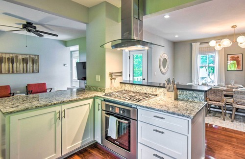 Meredith Casa | Hot Tub + Walk to Lakeside Dining: Meredith Home!