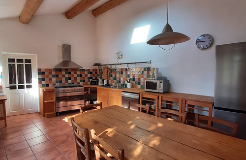 Saint-Andre-de-Roquepertuis Casa | House +2 gîtes, 15 persons, near Ardèche, swiming pool. Cèze river beach at 800m