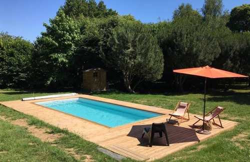 Pluherlin Casa | Morbihan, casa para 6 personas, gran parcela, tranquilo, hermoso campo, el mar a 30 km