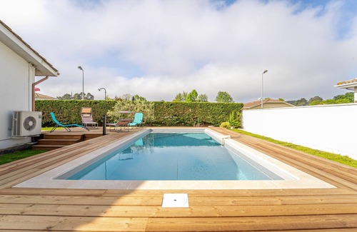 Mimizan Casa | Casa en Mimizan con jardín y piscina privada para 6 personas