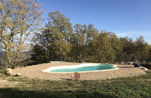 Albas Cabaña | Casa en el campo piscina compartir mascotas y espléndida vista