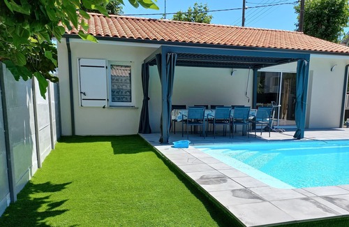 Audenge Casa | House of 2021, 50 M from the city center, air-conditioned, heated swimming pool
