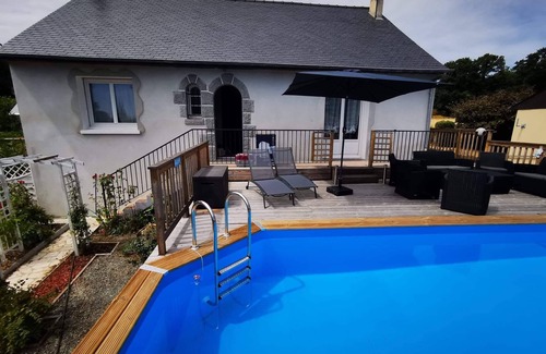 Roz-sur-Couesnon Casa | House with swimming pool between saint malo and mont saint michel