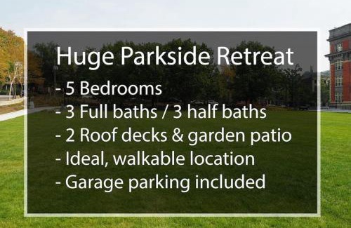 Pendleton Casa | Huge Parkside Retreat - Private Roof Decks