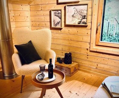 Blatten bei Naters Apartamento | Hüttli Chalet with panoramic view