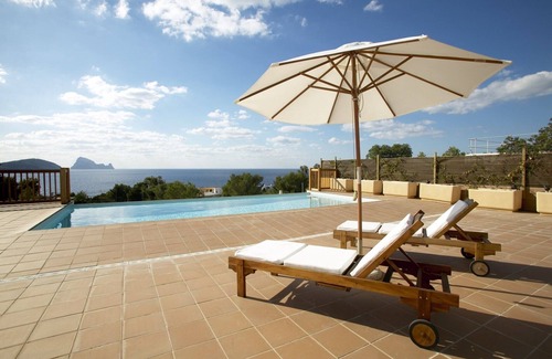 Cala Comte Casa | Ibiza casa con vistas al mar para 8