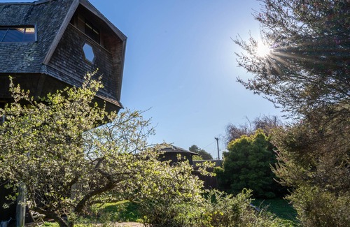Bolinas Casa | Iconic Mushroom House. Ocean Views, Walk to Beach and Sauna!