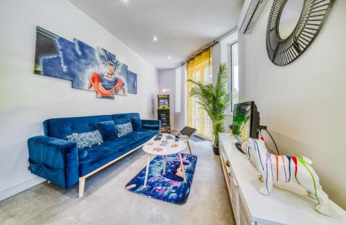 Saint-Etienne Apartamento | IDÉAL Pro & Familles, Billard, Borne Arcade, Netflix et Disney Plus, Jeu Bonus OFFERT