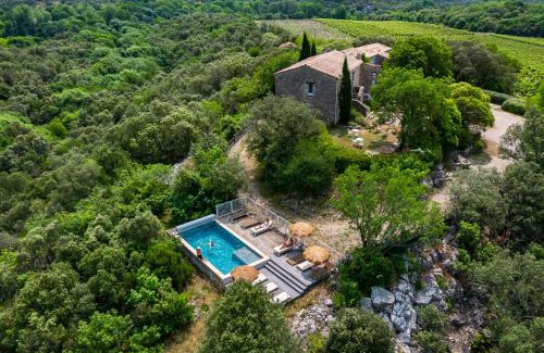 Causse-de-la-Selle Casa | Ideal famille et groupe Mas dans les Cévennes Piscine Plages privées Cadre exceptionnel Convivialité Calme Vignoble Parking gratuit Borne électrique Animaux acceptés - Wifi