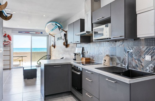 Palavas-les-Flots Apartamento | Ideal in Palavas: AC, terrace, direct beach access☀