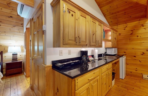 Northport Cabina | Idyllic dog-friendly studio cabin with AC, fireplace & WiFi