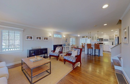 Cotuit Casa | Idyllic home on half-acre with amazing location, 3 living areas, central AC, W/D