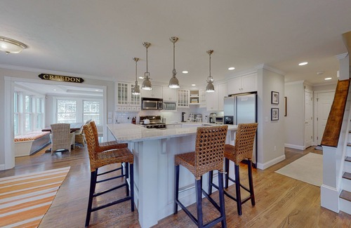 Cotuit Casa | Idyllic home on half-acre with amazing location, 3 living areas, central AC, W/D