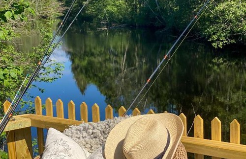 Skien Otro | Idyllisk glamping rett ved elven