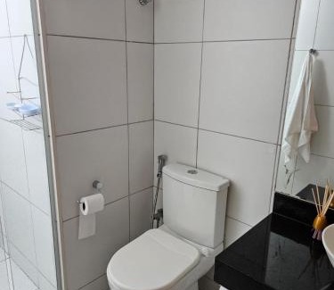 Barra de Sao Miguel Apartamento | Iloa Residence Apt Premium -Quarto e sala climatizado