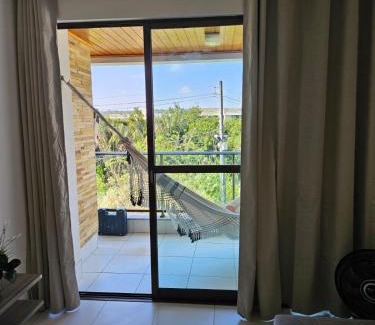 Barra de Sao Miguel Apartamento | Iloa Residence Apt Premium -Quarto e sala climatizado