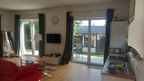 Eckernfoerde Apartamento | Im Bademantel an den Strand mit Terrasse