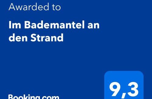 Eckernfoerde Apartamento | Im Bademantel an den Strand mit Terrasse