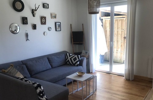 Contis-les-Bains Apartamento | En el corazón de Contis, a 200 m de la playa, apartamento T3 con terraza.