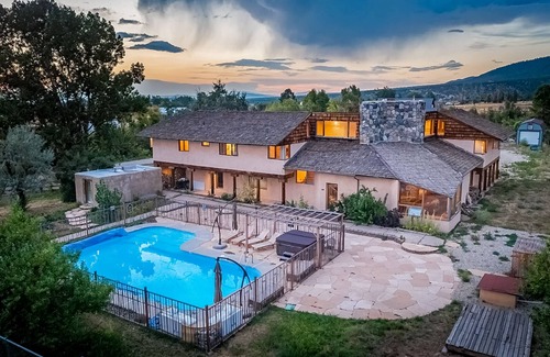 Arroyo Seco Casa | Incredible luxury estate with private pool, hot tub, grills, stone fireplaces