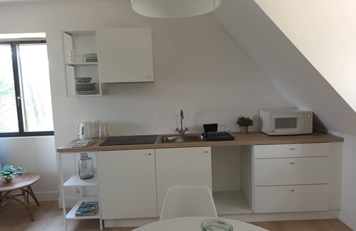 Crozon Apartamento | Independent apartment - expectionnal sea view - swimming pool - 5 persons
