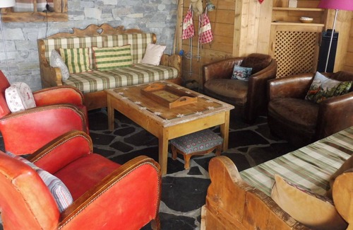 Les Eucherts Chalet De Esquí | Chalet suizo Piscina 17 plazas SUR, Terraza