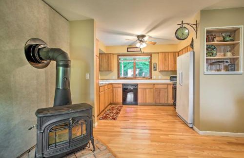 Interlochen Casa | Interlochen Home on Green Lake with Dock and Beach!