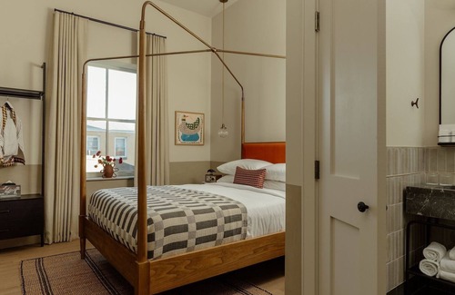 Fishtown Hotel | Intimate Queen Room with Artistic Details & Plush Bedding