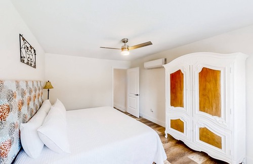 St. Augustine South Casa | Inviting home with pool, full kitchen, enclosed yard, firepit, central AC, & W/D