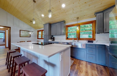 Penrose Casa | Inviting home with game room, firepit, full kitchen, central AC, & W/D