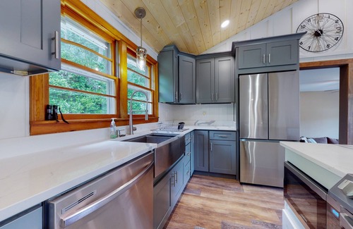 Penrose Casa | Inviting home with game room, firepit, full kitchen, central AC, & W/D