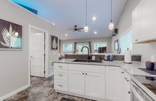 Mason County Casa | Inviting riverfront home with full kitchen, firepit, W/D, & dog-friendly