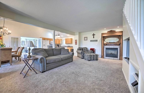 Onsted Casa | Furnished Deck & Playset: Irish Hills Farmhouse!