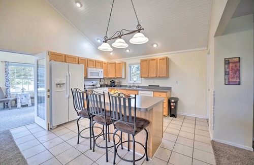 Onsted Casa | Furnished Deck & Playset: Irish Hills Farmhouse!