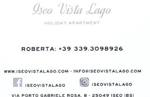 Iseo Apartamento | Iseo Vista Lago