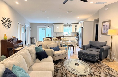 Butler Beach Casa | Island Escape - Water Views, Private Pool, Boat Dock, Walk to Beach