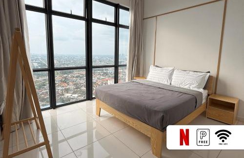 Taman Century Apartamento | JB City View Space Residency Walk to KSL