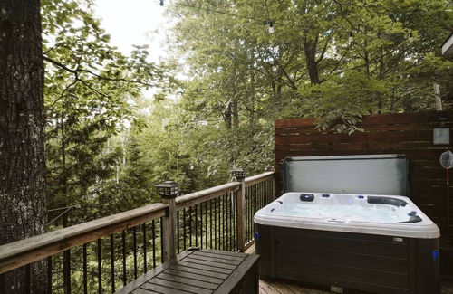 Faraday Cabaña | Jeffrey Lake Cabin | Wood Fireplace · Hot Tub