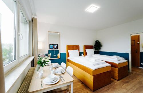 Neulobeda Apartamento | Jenapartments for4 Boxspring & Smart TV & Waschmaschine