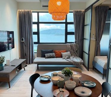 Downtown Kota Kinabalu Apartamento | Jesselton Quay l Family Suite l Deluxe l Sunset Seaview l 2R1B l 5 pax