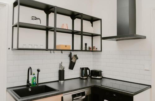 Striesen Apartamento | JINO Dresden l familienfreundlich - Küche - modern